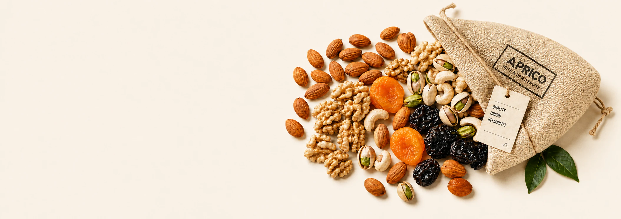 Aprico nuts and dried fruits